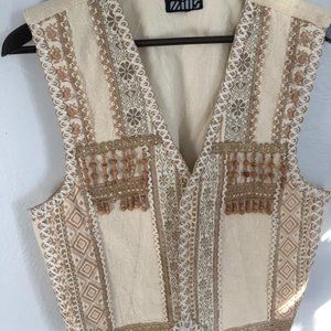 1970s long hippie vest.